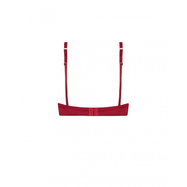 Coco De Mer - Akiko - Soutien à Gorge Balcon - Rouge Crimson