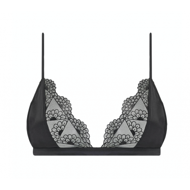 Coco De Mer - Evita - Soutien à Gorge Triangle - Noir