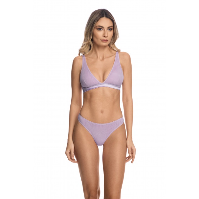IDENTIFIANT. Sarrieri - Clair de Lune - String en Tulle - Lila