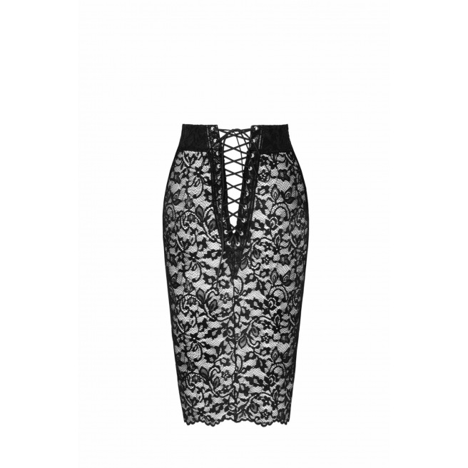 Noir Handmade - Ambivalence Jupe midi à lacets