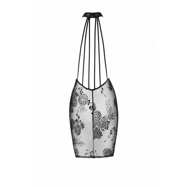 Noir handmade - Robe midi en tulle avec bretelles en velours dans le dos Noir handmade - Robe midi en tulle avec bretelles en velours dans le dos