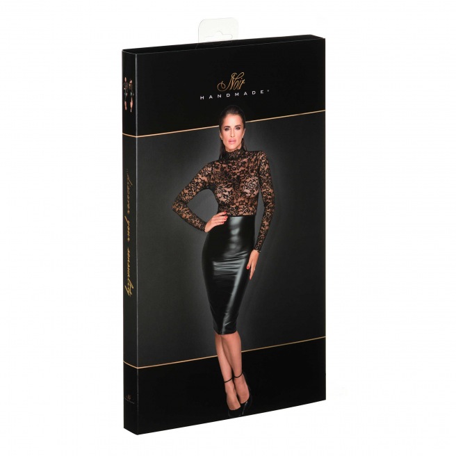 Noir Handmade -  Robe midi avec un haut en dentelle douce Noir Handmade -  Robe midi avec un haut en dentelle douce