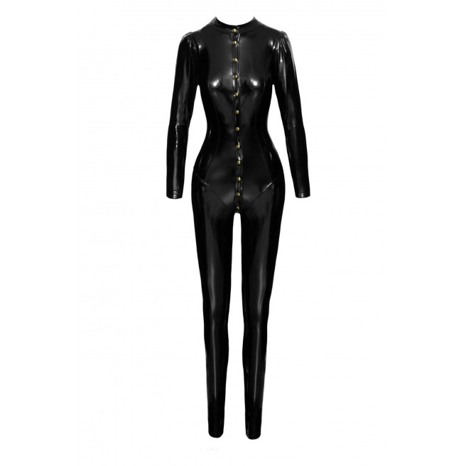 F247 Combinaison longue boutonnée en PVC F247 Combinaison longue boutonnée en PVC