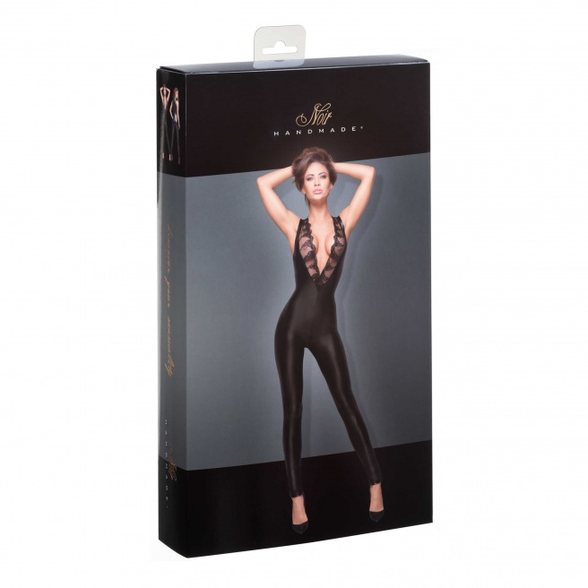 Noir handmade - Combinaison sans manches en dentelle de type powerwetlook Noir handmade - Combinaison sans manches en dentelle de type powerwetlook