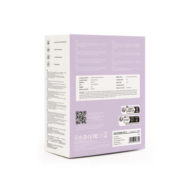 Svakom - Phoenix Neo 2 Vibrateur interactif à balles Lavande