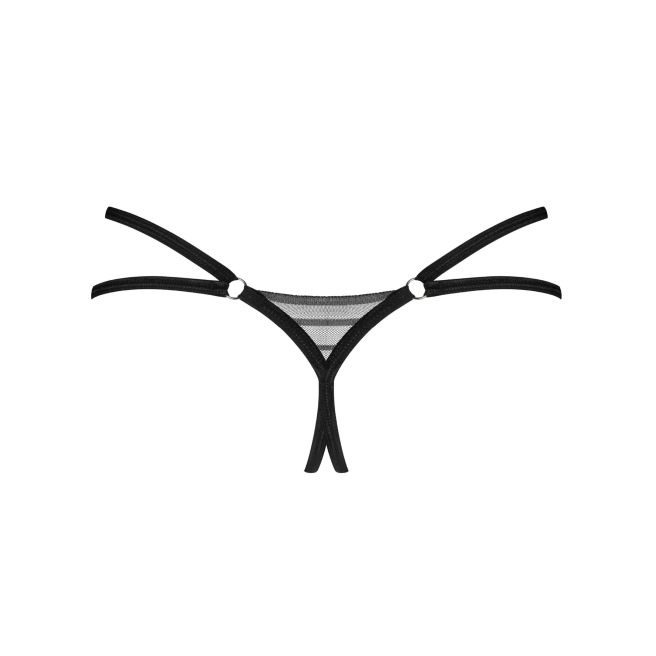 String ouvert Lune Bellis - Noir
