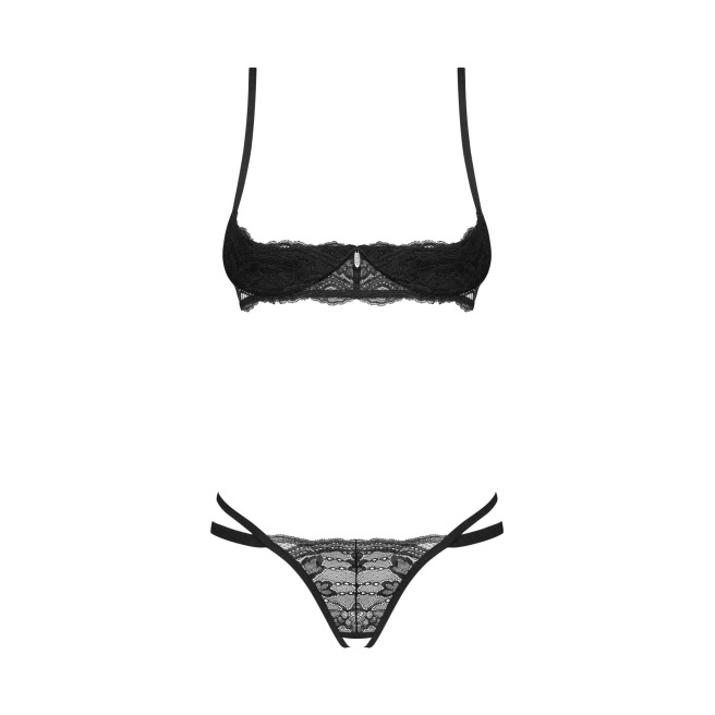 Nutris ensemble ouvert 2 pièces - Noir