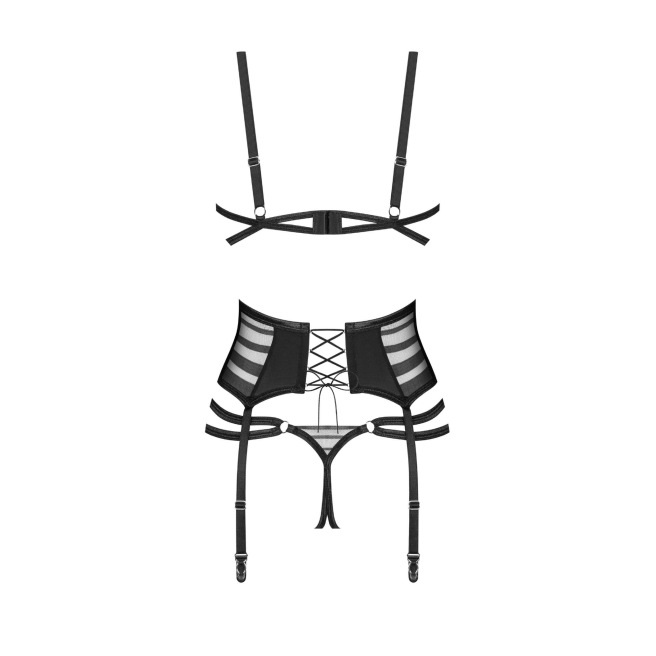 Lune Bellis ensemble ouvert 3 pièces - Noir