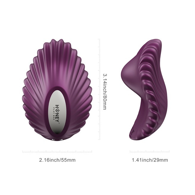 HoneyPlayBox - PEARL App-Controlled Magnetic Panty Vibrator Purple