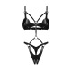 Dame controle body ouvert - Noir