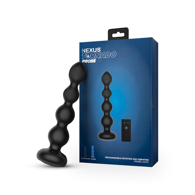 Nexus - TORNADO Rotating Beaded Probe Large - Black