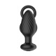 Nexus - TORNADO Rotating Plug with Cock & Ball Rings - Black