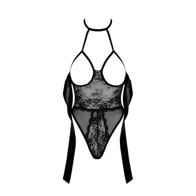 Kissable - Sexy Kiss body et ruban de satin - noir Kissable - Sexy Kiss body et ruban de satin - noir