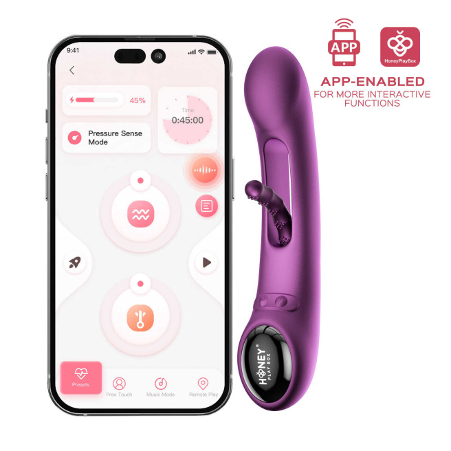 Tempo vibromasseur G-spot avec capteurs de pression et application Tempo vibromasseur G-spot avec capteurs de pression et application