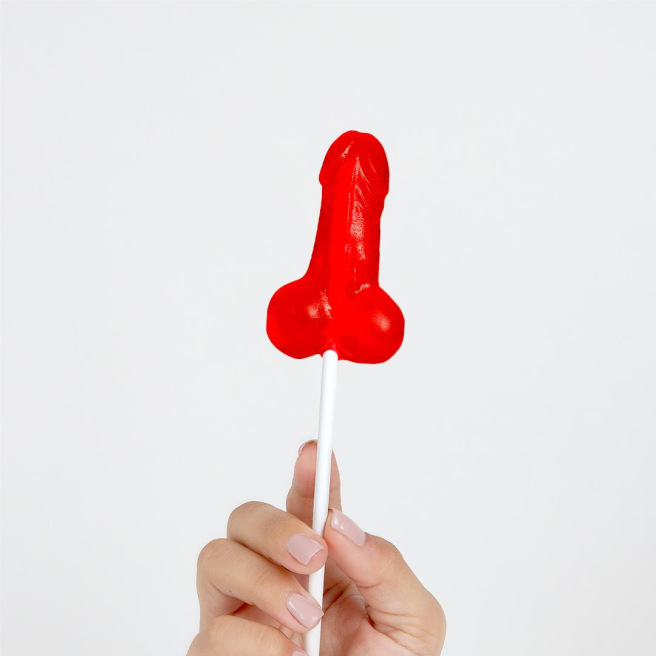 SUCETTE PÉNIS FRAISE