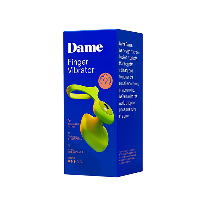 Dame - Fin 2.0 Finger Vibrator Citrus