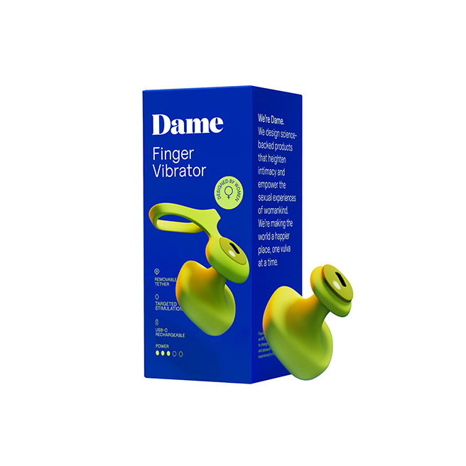 Dame - Fin 2.0 Finger Vibrator Citrus