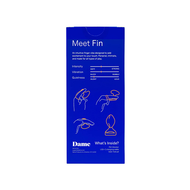 Dame - Fin 2.0 Finger Vibrator Citrus