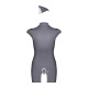 Stewardess Costume 3 pcs - Gris
