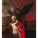 Masque Oreilles Lapin Noir & Gold