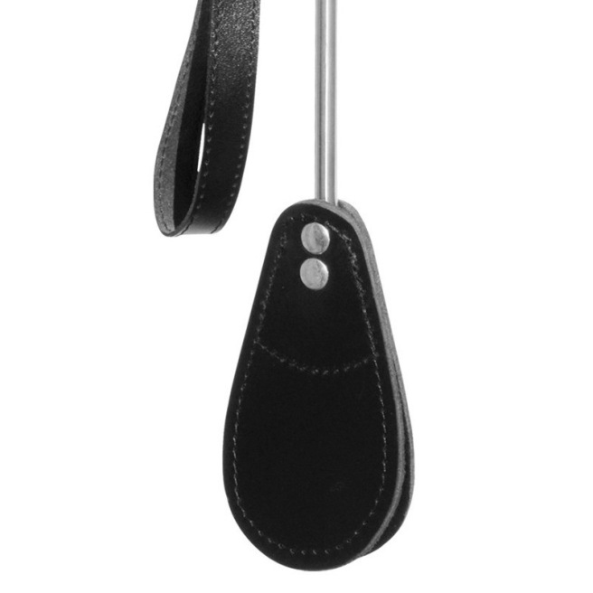 Cravache Métal Courte mèche Large Noir Cravache Métal Courte mèche Large Noir