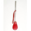 Cravache Métal Courte mèche Large Rouge