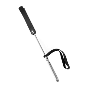 Cravache Métal Courte mèche Longue Noir Cravache Métal Courte mèche Longue Noir