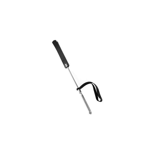 Cravache Métal Courte mèche Longue Noir