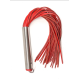 Martinet rouge manche métal lanières en cuir RIGIDE