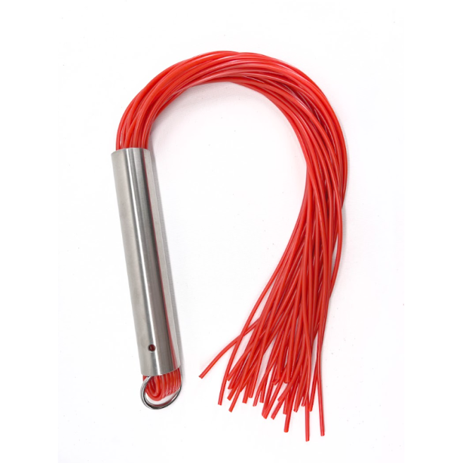 Martinet rouge manche métal lanières en PVC