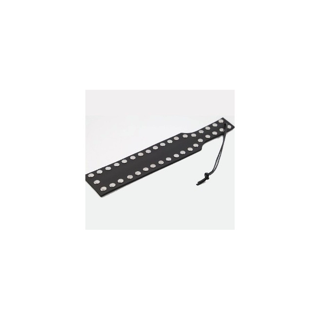 Paddle en Cuir Clous Noir