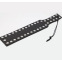 Paddle en Cuir Clous Noir