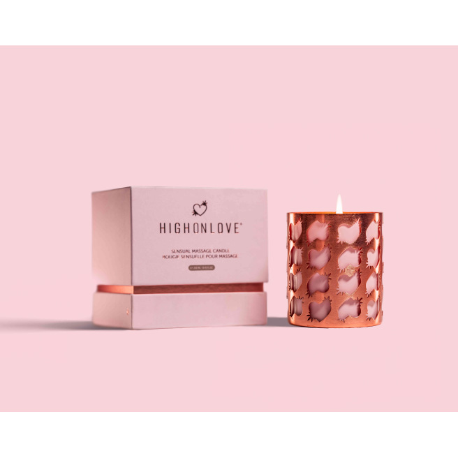 Bougie de massage à l'huile de graines de Chanvre - 250 ml