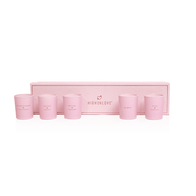 Collection de minis bougies pour massage