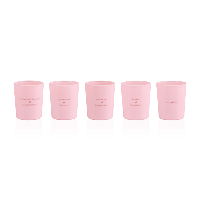 Collection de minis bougies pour massage
