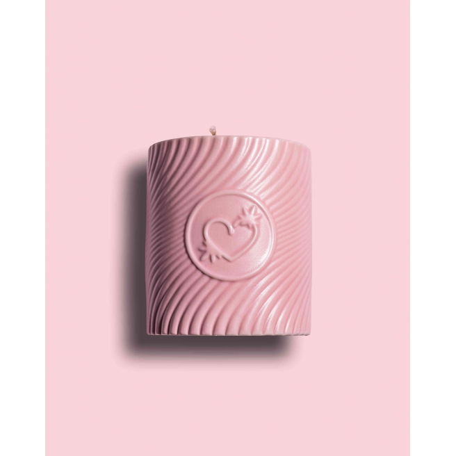 Bougie de massage Rose 220 ml - Fraises et champagne