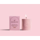 Bougie de massage Rose 220 ml - Fraises et champagne