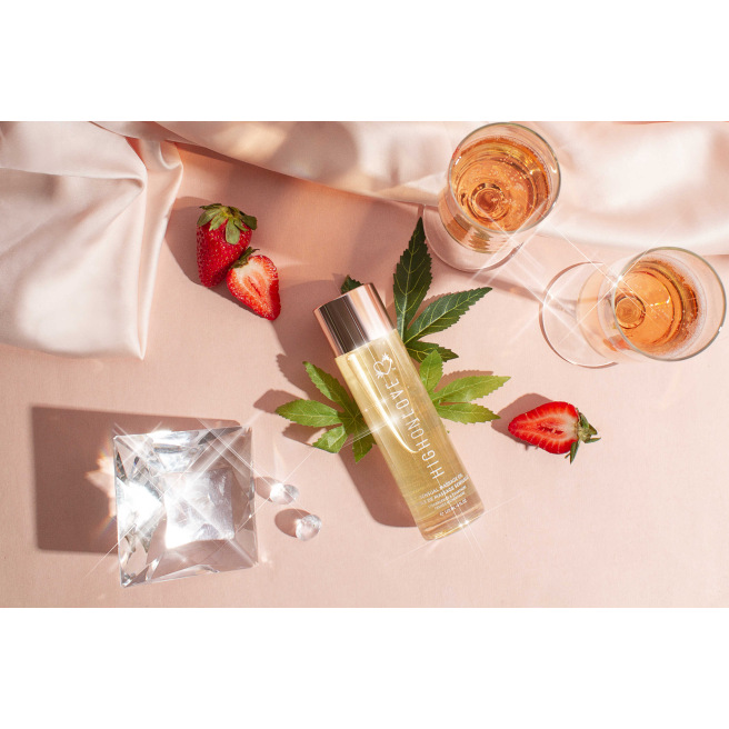 Huile de massage luxueuse Fraises et champagne - 120 ml