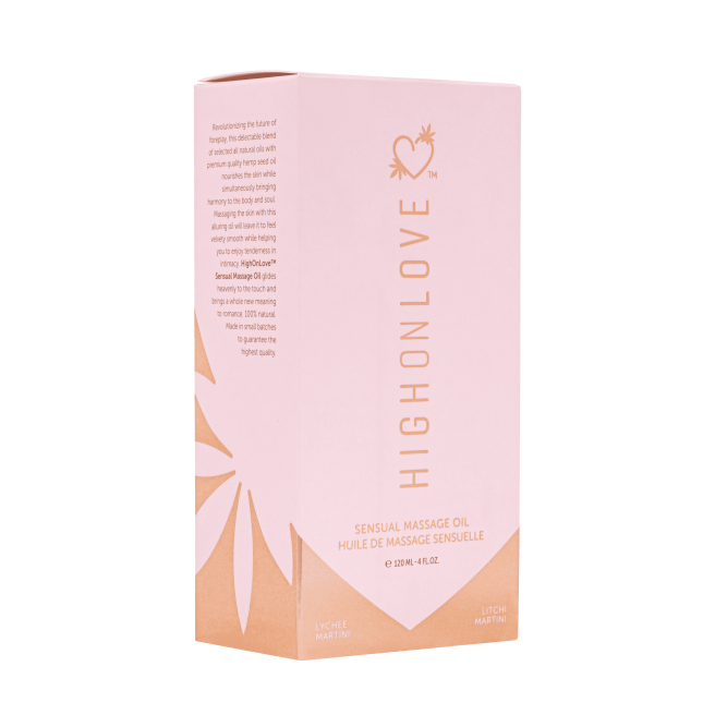 Huile de massage luxueuse Martini au Litchi - 120 ml