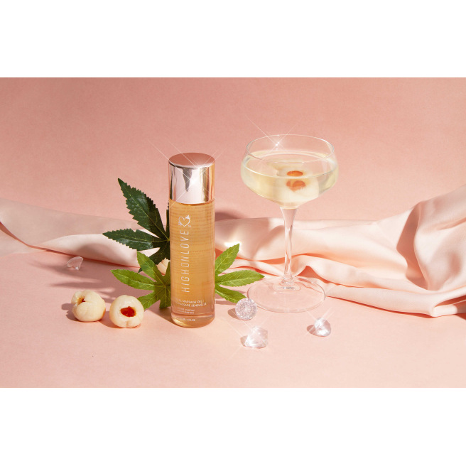 Huile de massage luxueuse Martini au Litchi - 120 ml