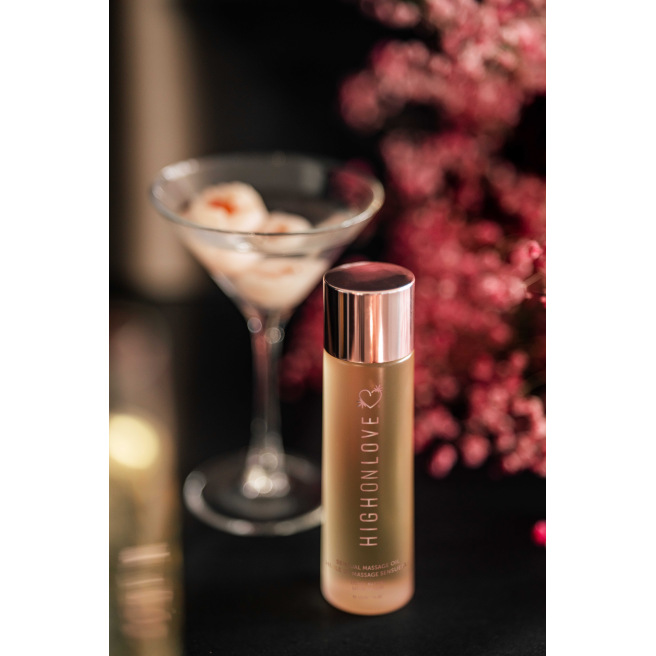 Huile de massage luxueuse Martini au Litchi - 120 ml