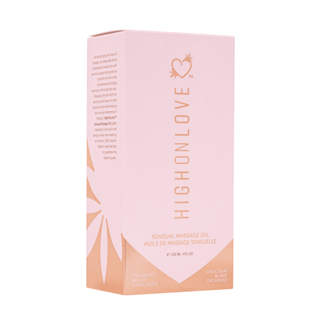 Huile de massage luxueuse Chocolat blanc décadent - 120 ml