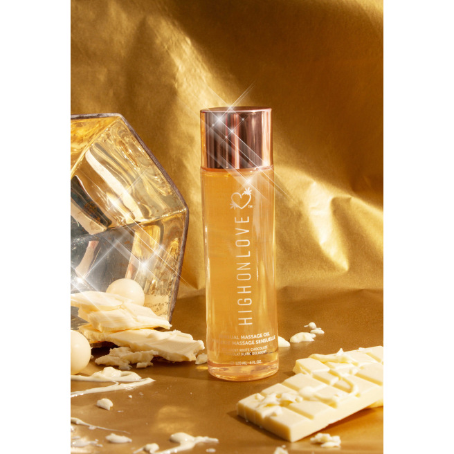 Huile de massage luxueuse Chocolat blanc décadent - 120 ml