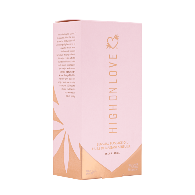 Huile de massage luxueuse Couché de soleil tropical - 120 ml