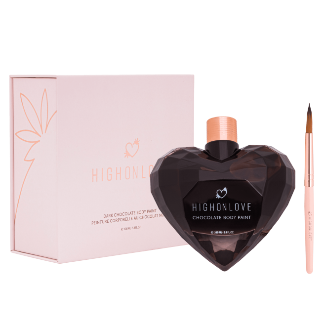 Peinture corporelle végétalienne au chocolat noir - 100 ml