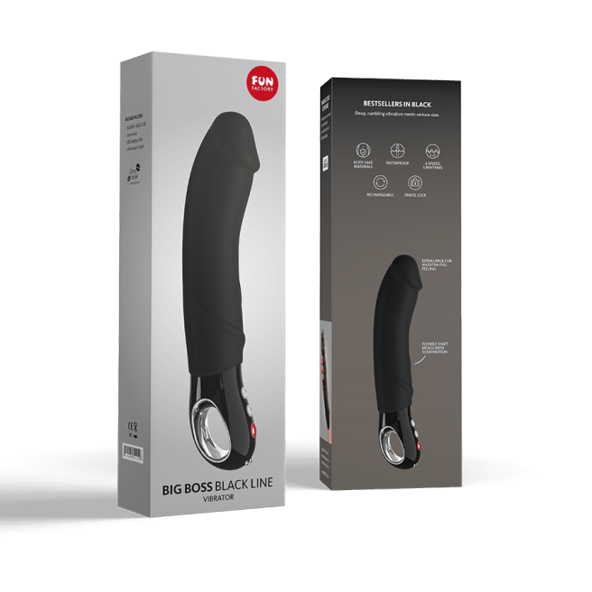 Big Boss - Vibromasseur réaliste XL - Noir Big Boss - Vibromasseur réaliste XL - Noir