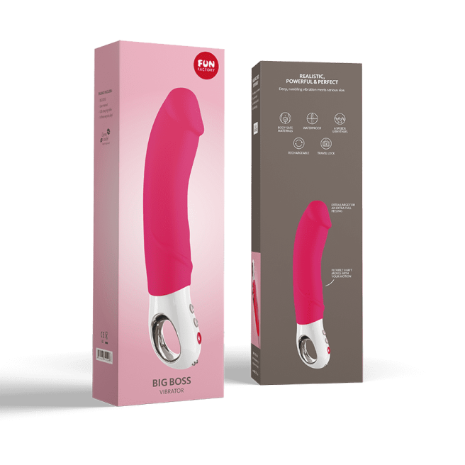 Big Boss - Vibromasseur réaliste XL - Rose Big Boss - Vibromasseur réaliste XL - Rose