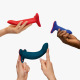Limba Flex L - Dildo pliable - Bleu velours