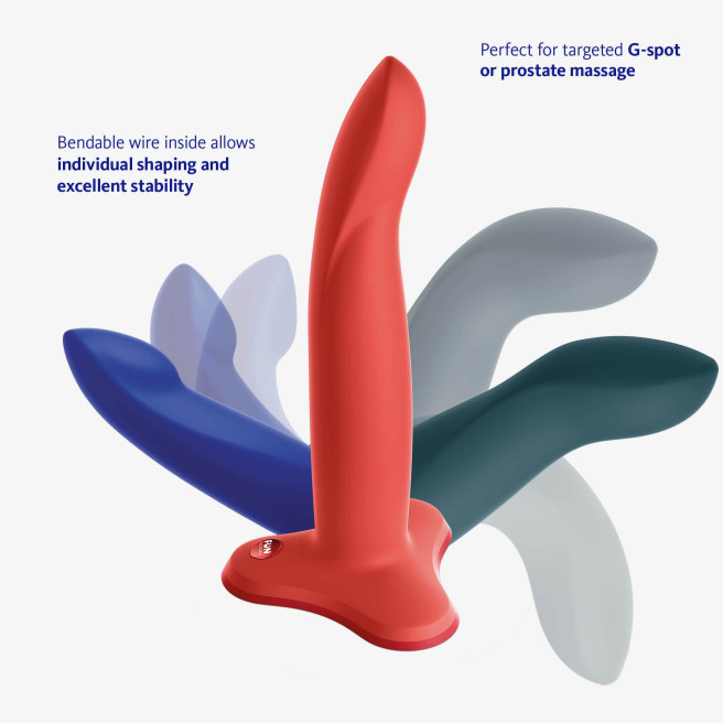 Limba Flex L - Dildo pliable - Bleu velours Limba Flex L - Dildo pliable - Bleu velours