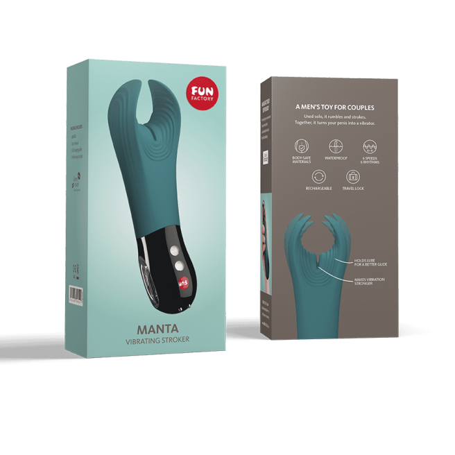 Manta - Masturbateur pour pénis - Turquoise